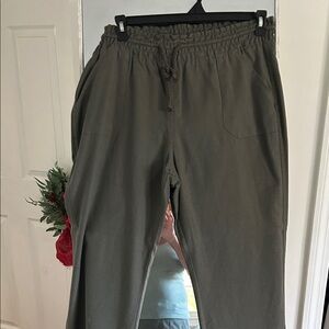 Ci Sono Khaki Boot Cut Pants